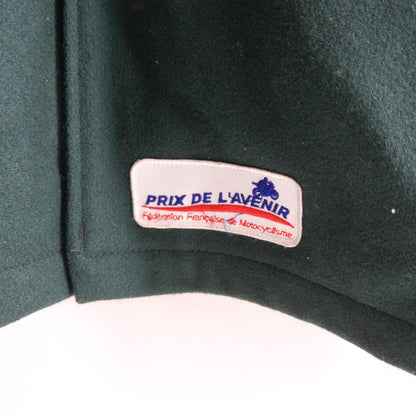 SKOOKUM Melton Leather Varsity Jacket Green Gray Size 42