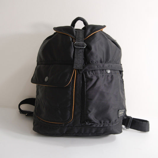PORTER TANKER Nylon Backpack Black