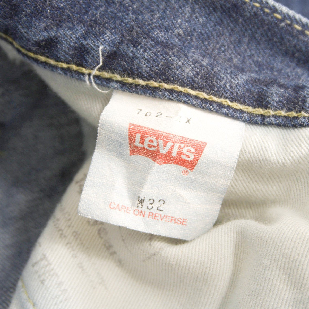 LEVI'S 702XX Big E Japanese-made Denim Jeans Size 32×36