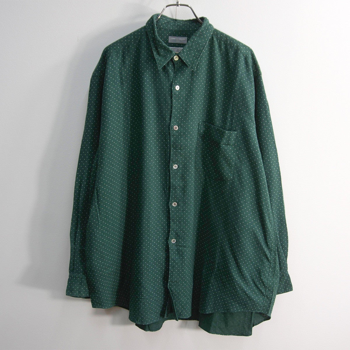 COMME des GARCONS HOMME 80s Wool Cotton Dot Shirt