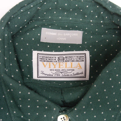 COMME des GARCONS HOMME 80s Wool Cotton Dot Shirt