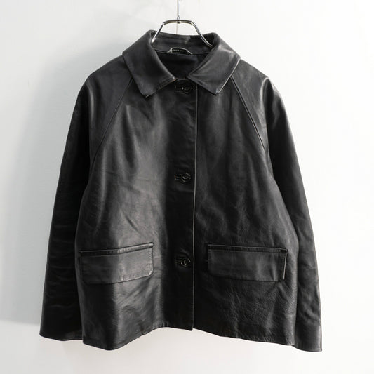 ARTS&SCIENCE 25AW Horsehide Bal Collar Jacket Black Size 1