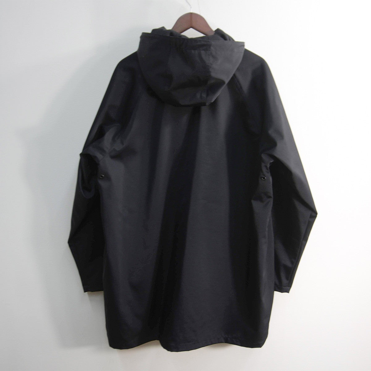 GIORGIO ARMANI 90s Archive Hooded Coat Black Size 50