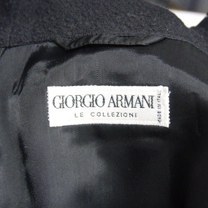 GIORGIO ARMANI 90s Archive Hooded Coat Black Size 50
