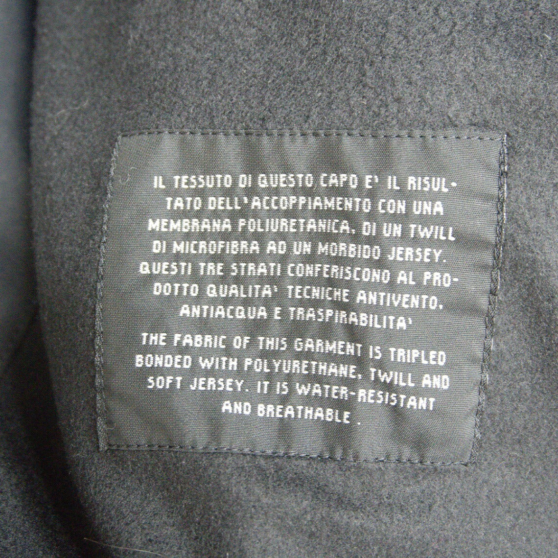 GIORGIO ARMANI 90s Archive Hooded Coat Black Size 50