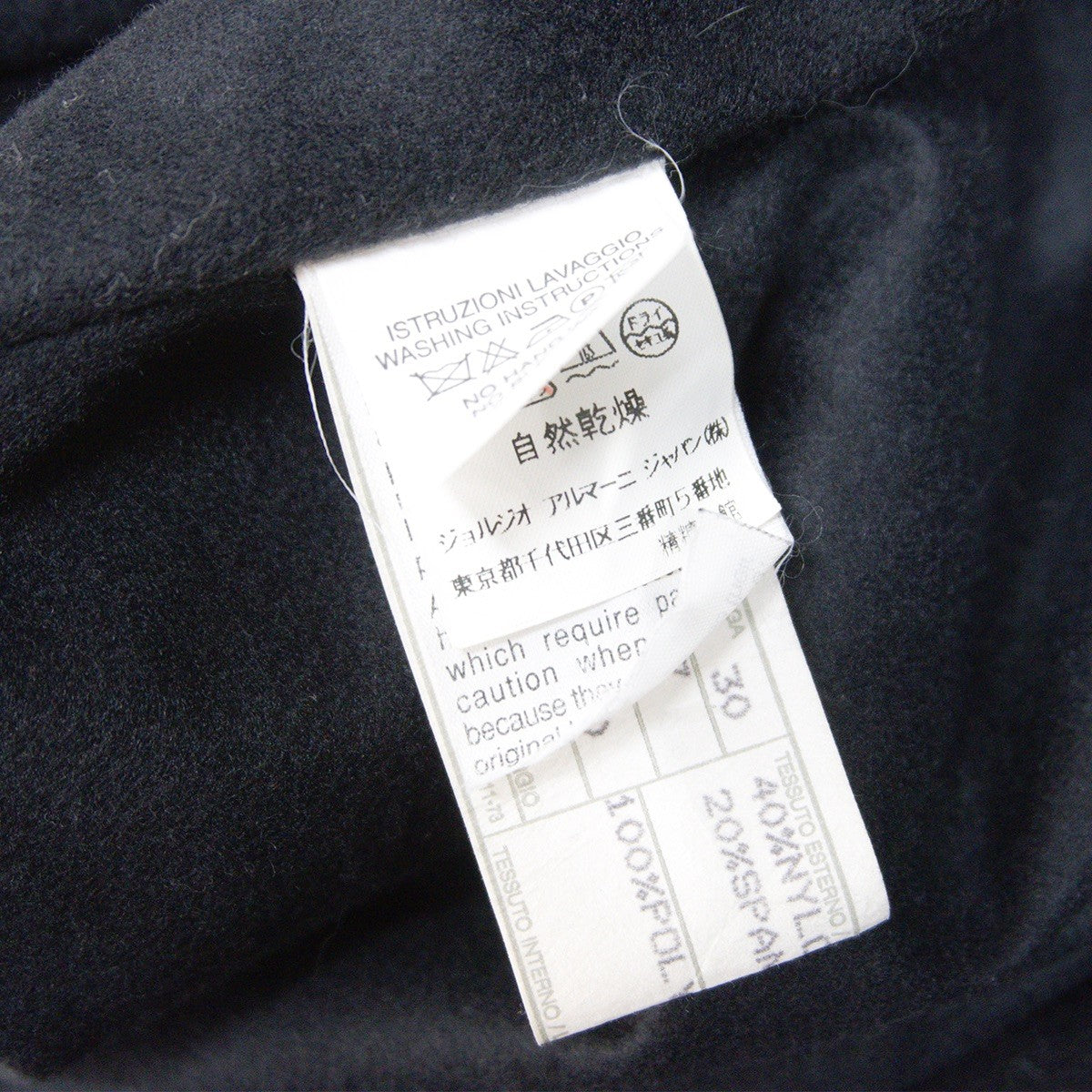 GIORGIO ARMANI 90s Archive Hooded Coat Black Size 50