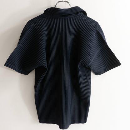 HOMME PLISSE ISSEY MIYAKE Pleated Polo Black Size 2