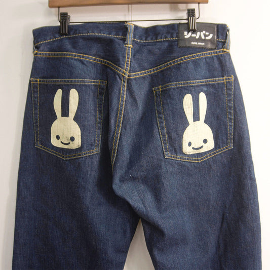 CUNE 2-Rabbit Design Denim Jeans Size 36