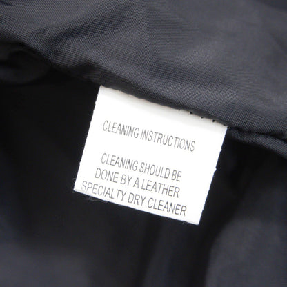 SKOOKUM Melton Leather Varsity Jacket Navy/Gray Size 38