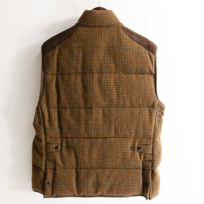 POLO RALPH LAUREN Leather Yoke Wool Down Vest Size L