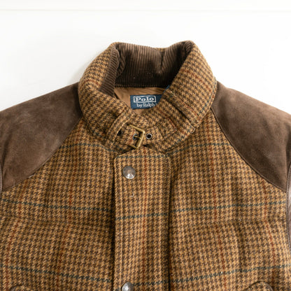 POLO RALPH LAUREN Leather Yoke Wool Down Vest Size L