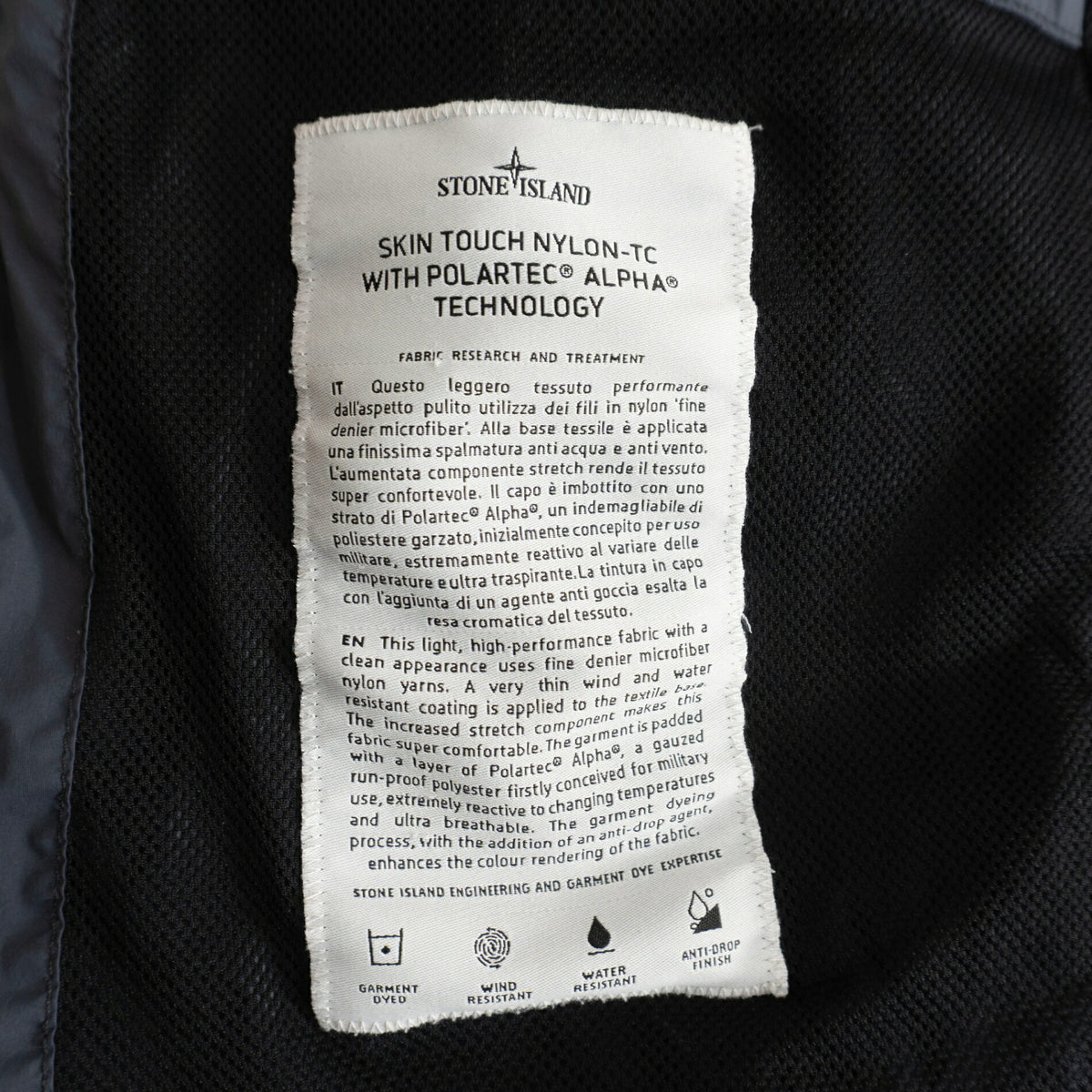 STONE ISLAND 22SS Skin Touch Nylon-TC Bomber Size L