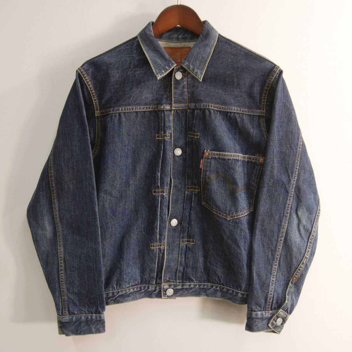 EVISU Lot.1213 1st Type War Model Denim Jacket Size 40