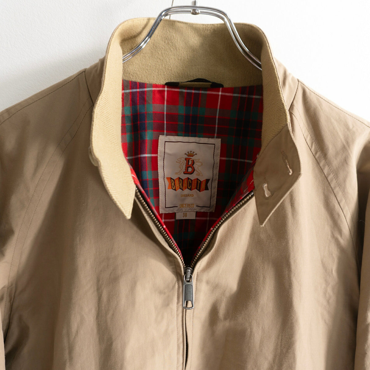 BARACUTA G4 Swingtop Driving Jacket Tan Size 38
