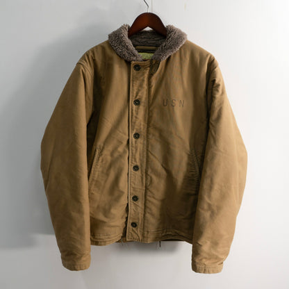 BUZZ RICKSON N-1 Deck Jacket Cotton Alpaca Lining Size XXL
