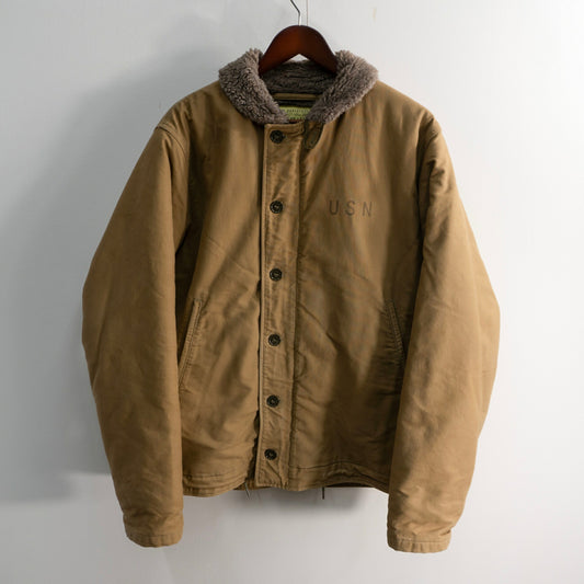 BUZZ RICKSON N-1 Deck Jacket Cotton Alpaca Lining Size XXL