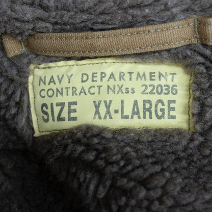 BUZZ RICKSON N-1 Deck Jacket Cotton Alpaca Lining Size XXL