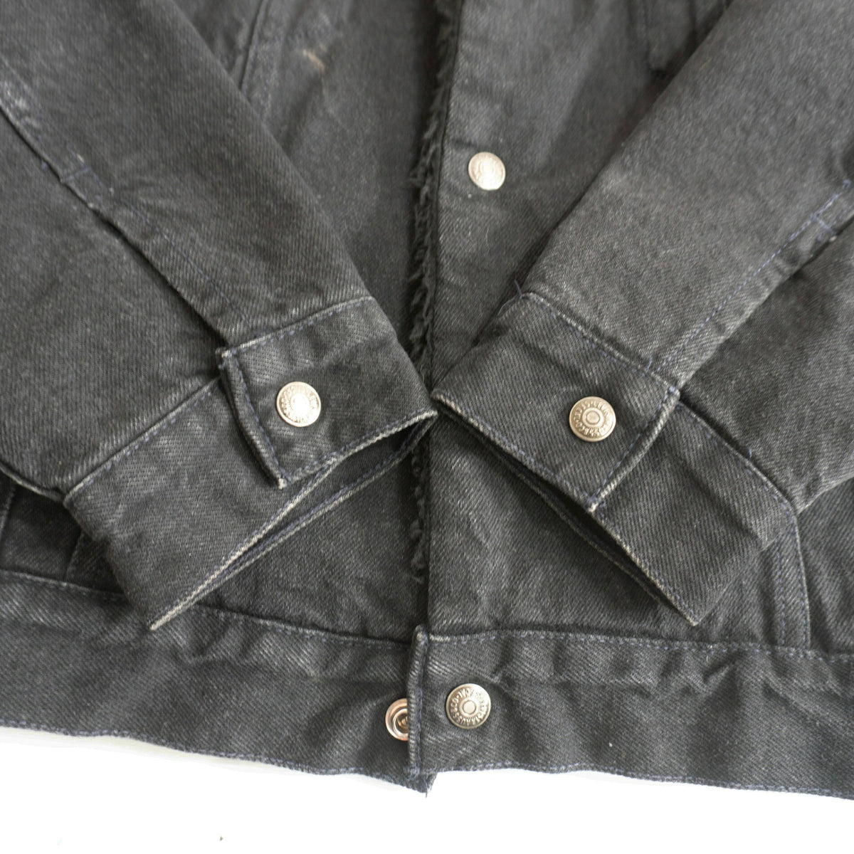 LEVI'S 90s Black Boa Denim Jacket 70629-4159 Size M