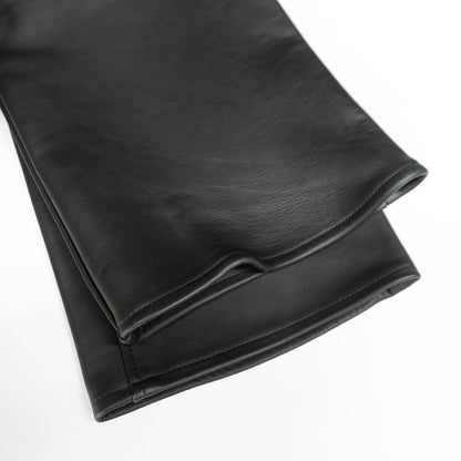 KADOYA Cowhide Leather Pants Black Size 33