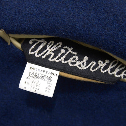 WHITESVILLE Full-Deco Leather Sleeve Stadium Jumper Size 38