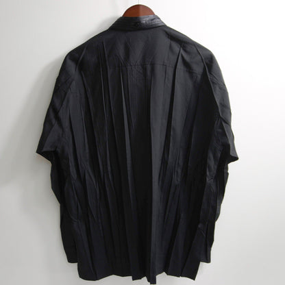 ISSEY MIYAKE Pleated Long Sleeve Shirt Black Size 3