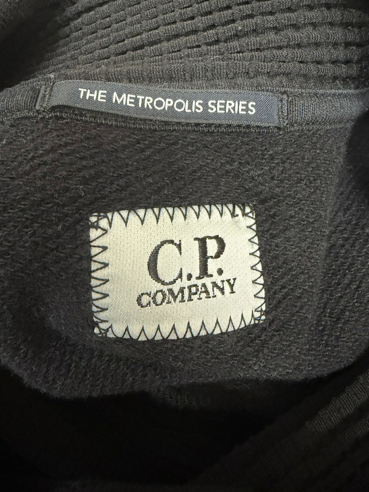 C.P.COMPANY Diagonal Raised Fleece Collar Sweatshirt Size L