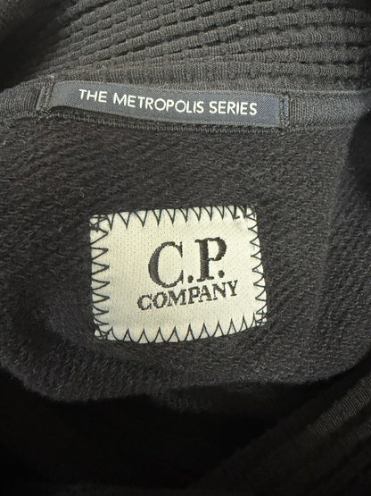 C.P.COMPANY Diagonal Raised Fleece Collar Sweatshirt Size L