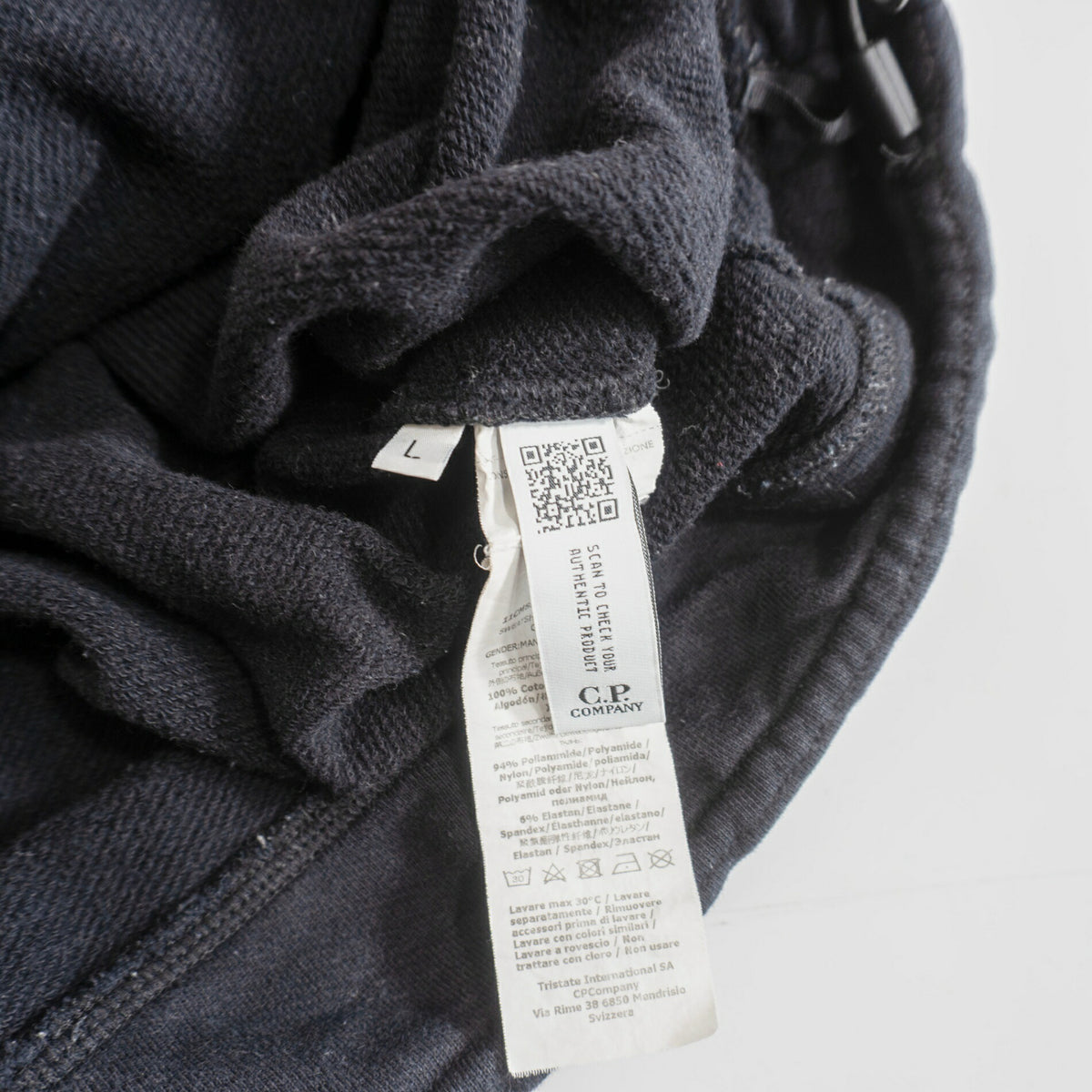 C.P.COMPANY Diagonal Raised Fleece Collar Sweatshirt Size L