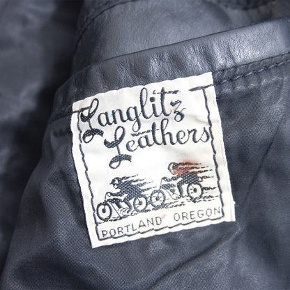 Langlitz Leathers Columbia Black Leather Jacket