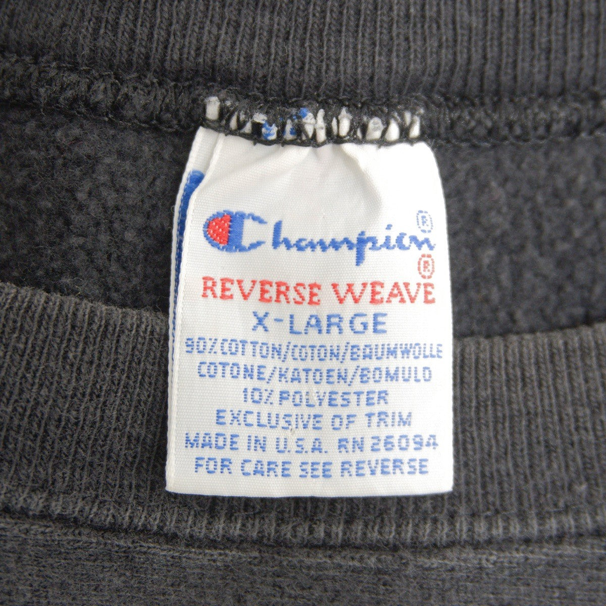 CHAMPION 90s NFL Reverse Weave Sweatshirt Black Size XL