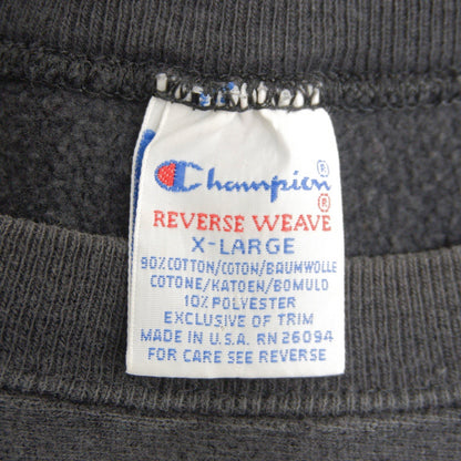 CHAMPION 90s NFL Reverse Weave Sweatshirt Black Size XL