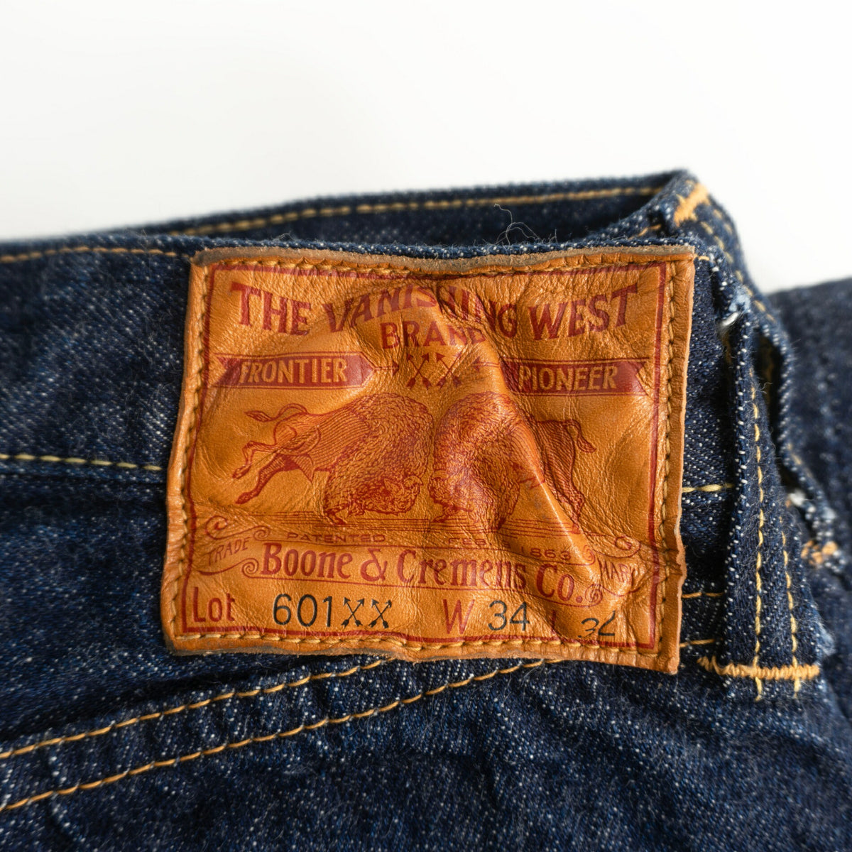 POCKET JEANS x FREEWHEELERS THE VANISHING WEST 601XX 14oz Jeans Size 34×32