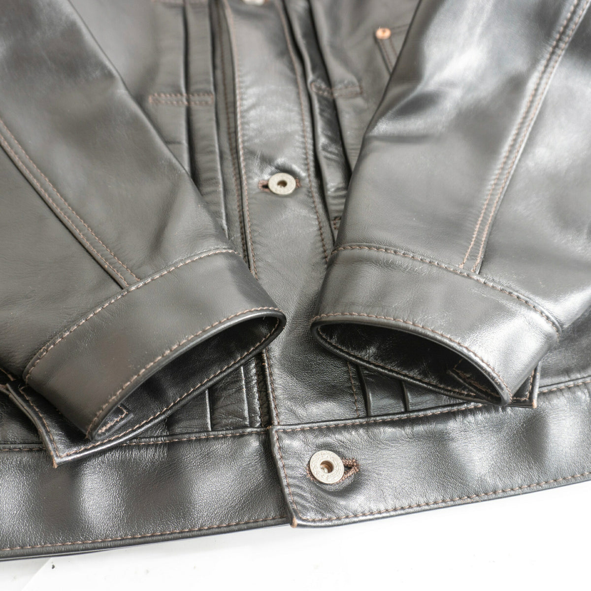 WAIPER Y'2 Leather Horsehide WWII T-Back Jacket Size 48
