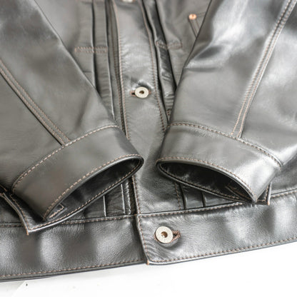 WAIPER Y'2 Leather Horsehide WWII T-Back Jacket Size 48