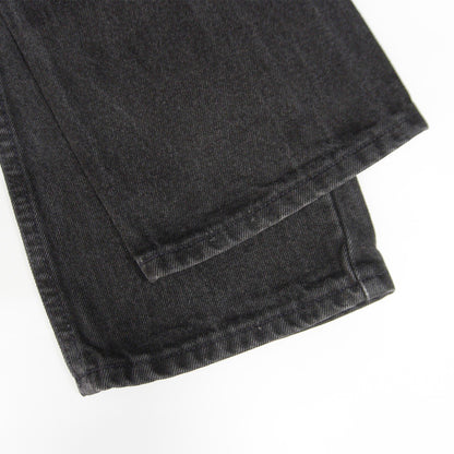 LEVI'S 505 USA Made Overdyed Black Denim Jeans Size 33×30