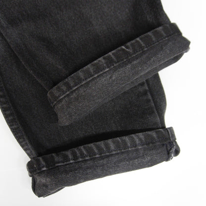 LEVI'S 505 USA Made Overdyed Black Denim Jeans Size 33×30