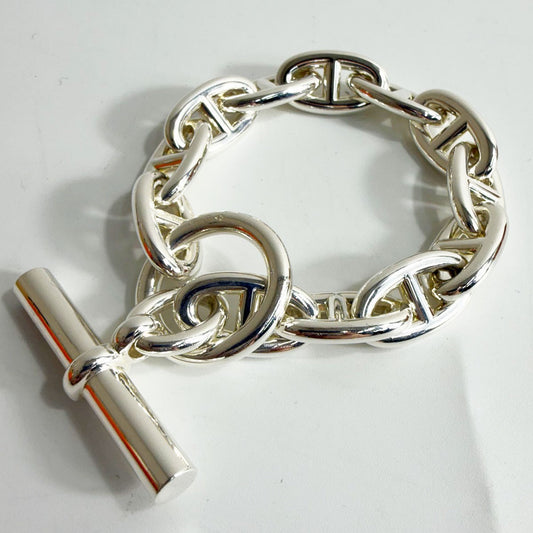 HERMES Chaine d'Ancre GM 12-Link Silver Bracelet