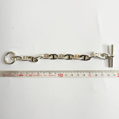 HERMES Chaine d'Ancre GM 12-Link Silver Bracelet