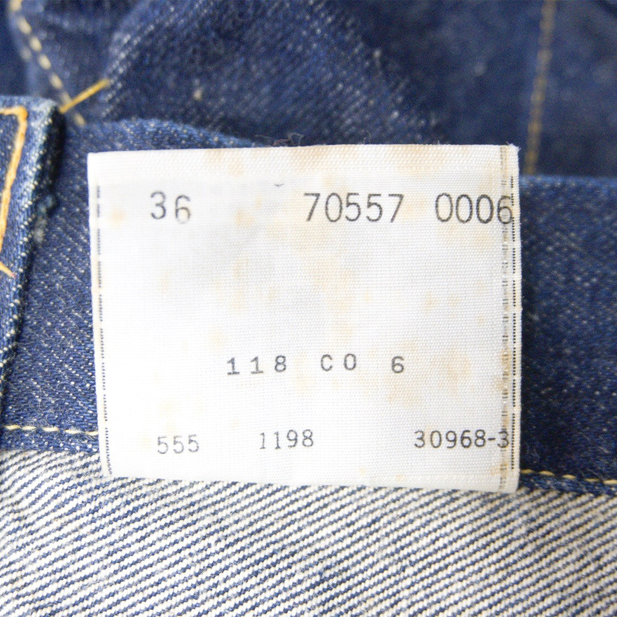 LEVI'S 557XX Big E 3rd Type Valencia Denim Jacket Size 36