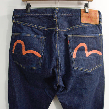 EVISU x WAREHOUSE LOT.9002 Dark Indigo Jeans Size 34
