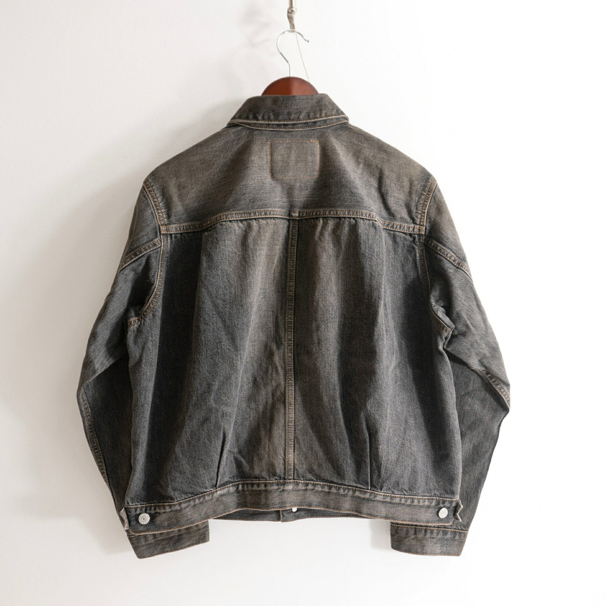 EDWIN 505J Second Type Black Denim Jacket Size XL