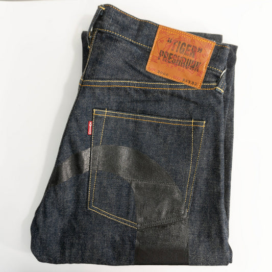 EVISU Dark Indigo Lot 2000 Seagull Denim Jeans Size 33×32
