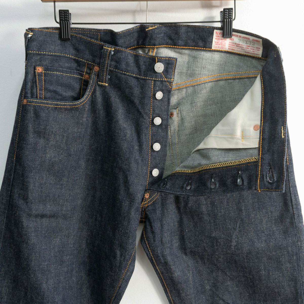 EVISU Dark Indigo Lot 2000 Seagull Denim Jeans Size 33×32
