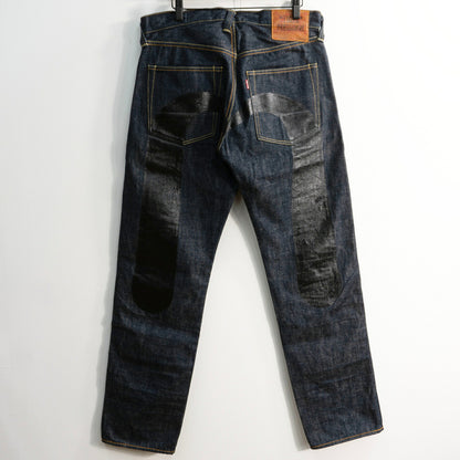EVISU Dark Indigo Lot 2000 Seagull Denim Jeans Size 33×32