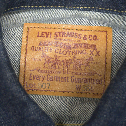 LEVI'S Dark Indigo 507XX Big E 2nd Type Denim Jacket Size 38