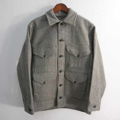 FILSON Mackinaw Wool Cruiser Jacket Gray Size 38