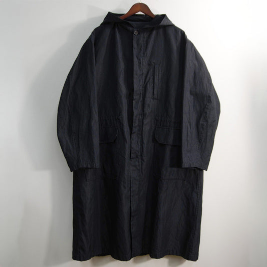 Y's for men x L YOHJI YAMAMOTO Hooded Acetate Linen Long Coat Size L