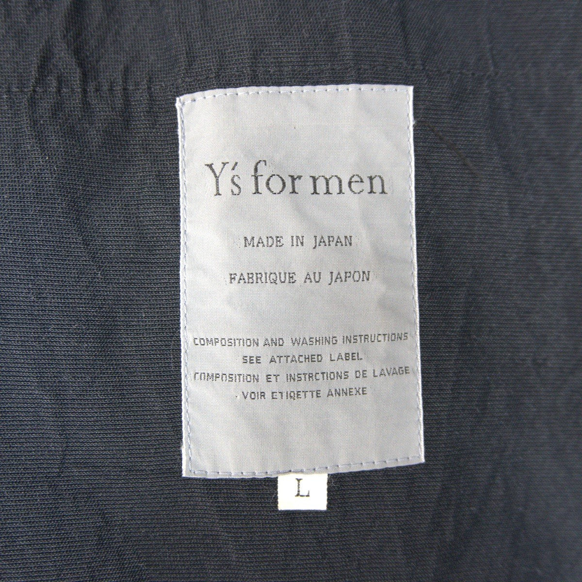 Y's for men x L YOHJI YAMAMOTO Hooded Acetate Linen Long Coat Size L