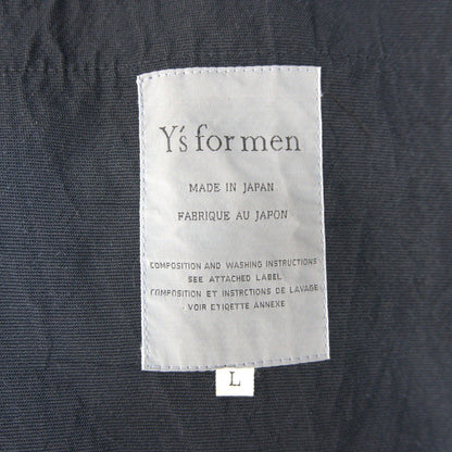 Y's for men x L YOHJI YAMAMOTO Hooded Acetate Linen Long Coat Size L