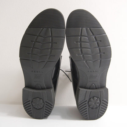 REGAL Black V-Tip Leather Shoes Made in Japan Size 25.5cm